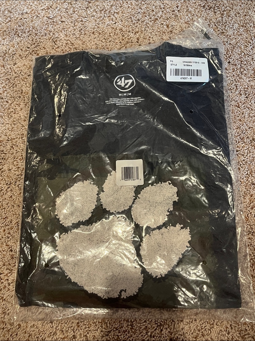 47 Operation Hat Trick Clemson Paw Graphic